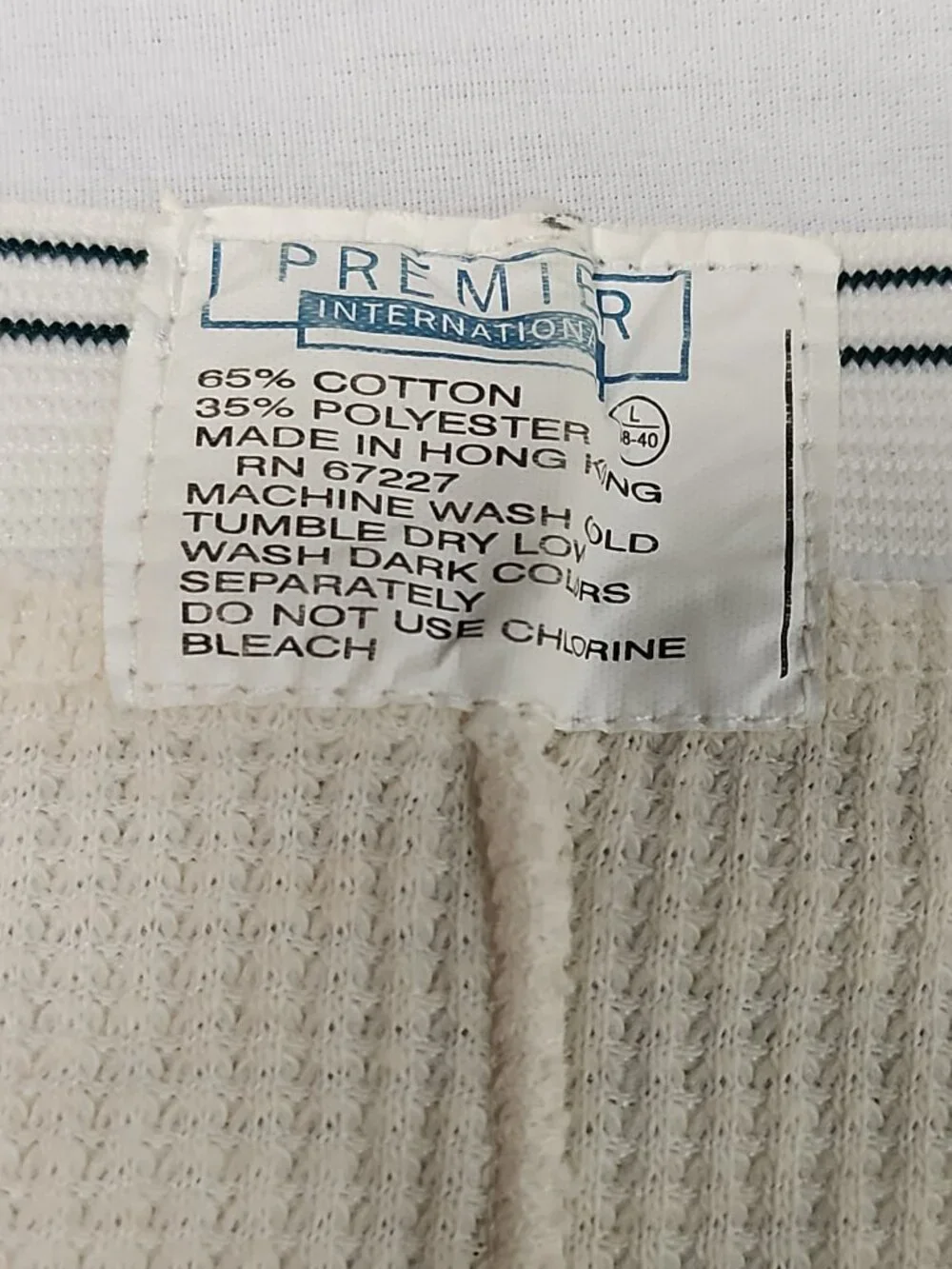 VTG Premier International Basic Editions Thermal Pants Waffle Knit Pants 3 Pair